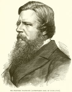 Sir Stafford Northcote (efteråt Earl of Iddesleigh) av English School