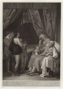 Sir T Windham förmanar sina söner att bevara sin lojalitet mot kungen av English School