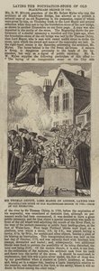 Sir Thomas Chitty, borgmästare i London, lägger invigningsstenen till Old Blackfriars Bridge 1760 av English School