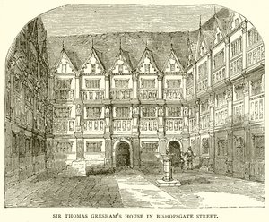Sir Thomas Greshams hus på Bishopsgate Street