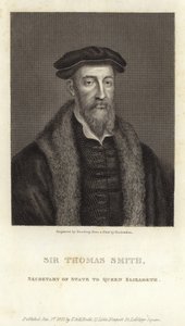 Sir Thomas Smith, engelsk forskare, diplomat och politiker av English School