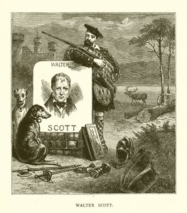 Sir Walter Scott av English School