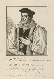 Sir William Harper, köpman Taylor, borgmästare i London av English School