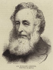 Sir William Jardine (gravyr) av English School