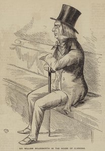 Sir William Molesworth i underhuset (gravyr) av English School