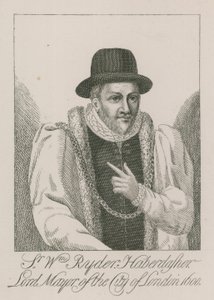 Sir William Ryder, sybehandlare, borgmästare i London, 1600 av English School