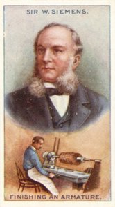 Sir William Siemens, avslutar en Armature av English School
