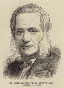 Sir William Urquhart Arbuthnot (gravyr) av English School