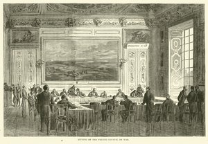 Sammanträde av det franska krigsrådet, januari 1871 av English School