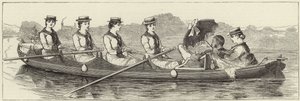 Skisser från en ånglansering vid Henley Regatta av English School