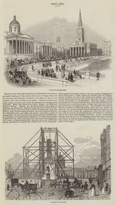 Skisser av Trafalgar Square (gravyr) av English School