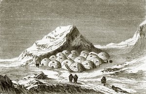 Snöhyddor i Esquimaux av English School