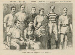 Några engelska Lawn Tennis-spelare av English School