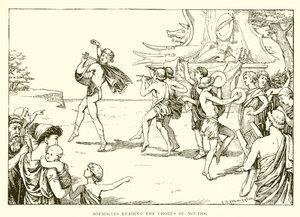 Sophokles führt den Chor der Jugend von English School