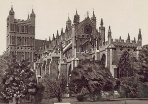 Sydost, Exeter Cathedral (litografi) av English School