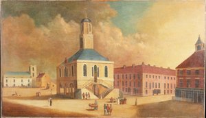 South Shields Market Place, ca 1800 av English School