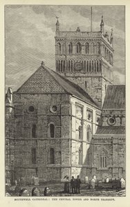 Southwell Cathedral, Central Tower och North Transept av English School