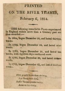 Souvenir från Frostmässan 1814 av English School