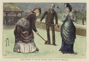 Vårmöte för All England Croquet Club i Wimbledon av English School