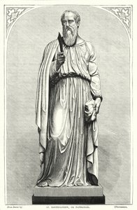 St Bartolomeus eller Nathanael (gravyr) av English School