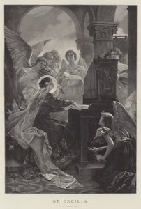 St Cecilia (gravyr) av English School