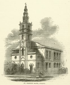 St Clement Danes, Strand (gravyr) av English School