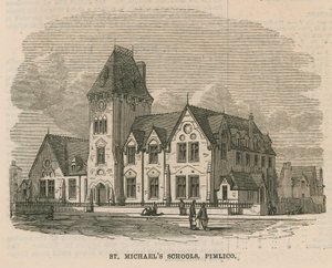 St Michaels kyrka i Pimlico av English School
