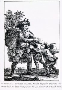 St. Nicholas Sinister Helper: Knecht Ruprecht, 1784 av English School