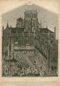St Pauls Cross, London, som det såg ut den 26 mars 1620 av English School