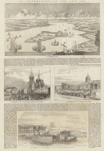 St Petersburg 1706 och 1856 av English School