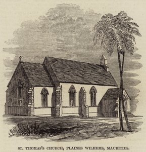 St Thomas Church, Plaines Wilhems, Mauritius (gravyr) av English School