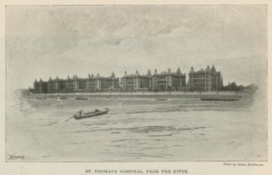 St Thomass Hospital, från floden av English School