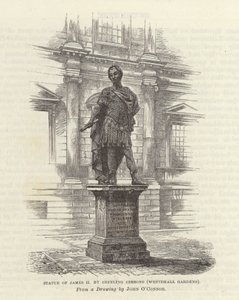 Staty av James II av Grinling Gibbons av English School