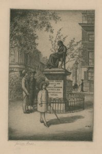 Staty av Thomas Carlyle av English School