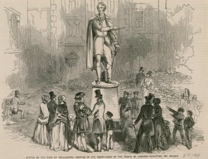 Staty av hertigen av Wellington, uppförd på innergården till Tower of London av English School