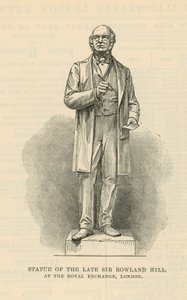 Staty av den sena Sir Rowland Hill av English School