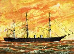 Dampfschiff von English School