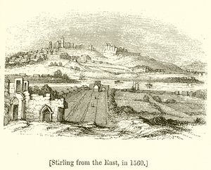 Stirling från öst, 1560 av English School