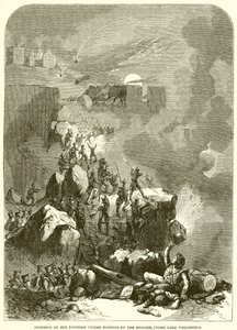 Stormning av fästningen Ciudad Rodrigo av engelsmännen under Lord Wellington av English School