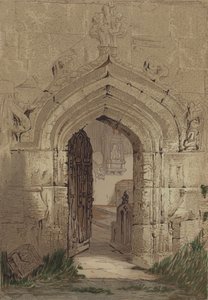 Stratford Church (färglitografi) av English School