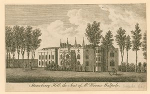 Strawberry Hill, Twickenham, London; herr Horace Walpoles säte av English School