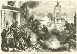Gatustrider vid Chateaudun, oktober 1870 av English School