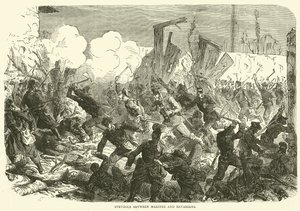 Kamp mellan marinsoldater och bayerska, december 1870 av English School