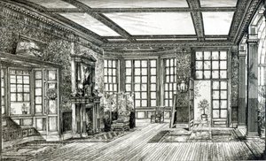 Studio för James Tissot Esquire, Grove End Road, 1874 (litho) (bw foto) av English School