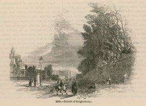 Förort till Knightsbridge, London av English School
