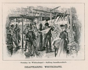 Söndag i Whitechapel - säljer näsdukar av English School