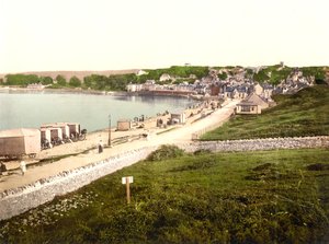 Swanage (handfärgat foto) av English School