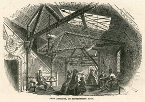 schweiziska vapenförråd; eller Refreshment Room, Colosseum, Regents Park, London av English School
