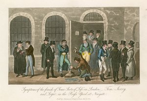 Symtom på slutet på något slags liv i London - Tom, Jerry och Logic i pressgården i Newgate Prison av English School
