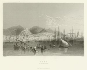 Syra, en grekisk ö, 1837 av English School